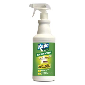 Barrière contre tous les insectes volants et rampants - Kapo Vert - Pulvérisateur de 1 L