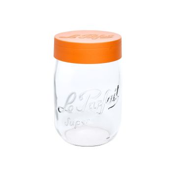 Bocal à vis - couvercle orange - Le Parfait - 2 L