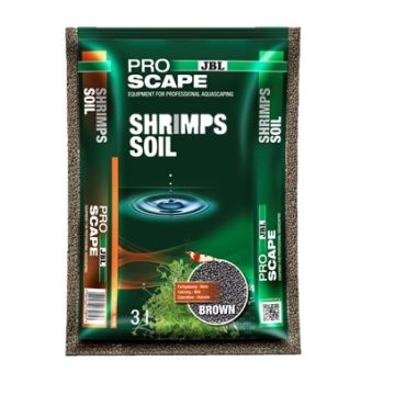 Substrat de sol pour aquarium de crevettes - Pro Scape - JBL - 3 L - Marron