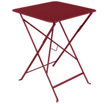 Table pliante Bistro - Fermob - 57 X 57X H 74 cm - Métal - Piment