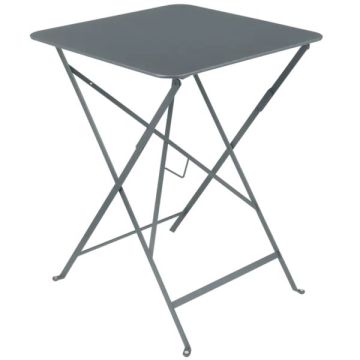 Table pliante Bistro - Fermob - 57 X 57X H 74 cm - Métal - Gris orage