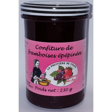 Confiture de framboises épépinées - La Ferme Fruitière de Colpo - 230 gr