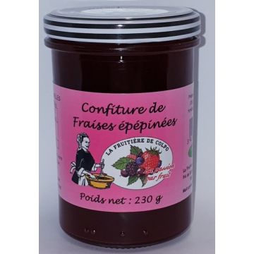 Confiture de fraises épépinées - La Ferme Fruitière de Colpo - 230 gr