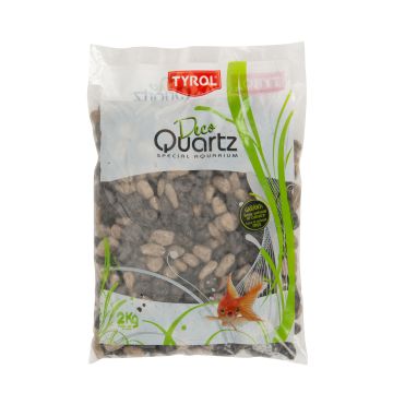 Graviers vernis - Déco Quartz - Tyrol - Mix taupe - Sac de 2 kg