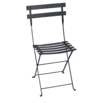 Chaise pliante Bistro - Fermob - Métal - Carbone