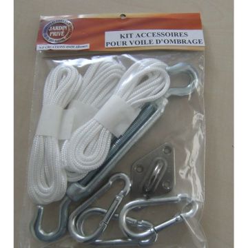 Kit accessoires - Jardin Privé - Pour voiles d'ombrage