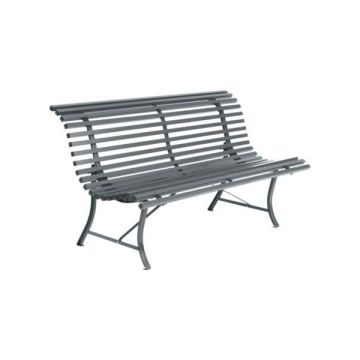 Banc métal Louisiane - Fermob - 150cm - Gris orage