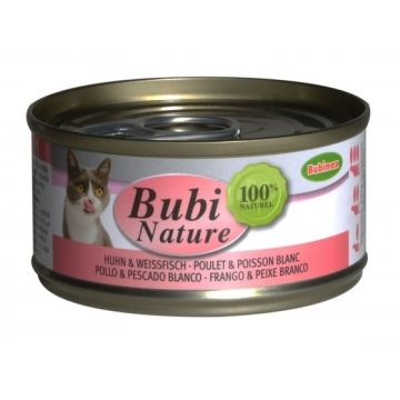 Bubi Nature Poulet & Poisson blanc pour Chats - Bubimex - 70 g