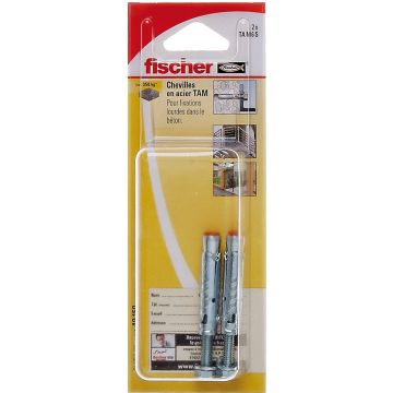 Chevilles x2 pour fixation lourde - TA M6S - Fischer