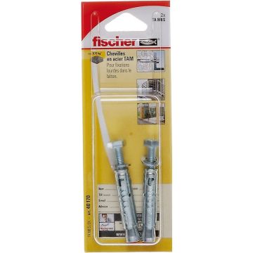 Chevilles à douille x2 pour fixation lourde TA M 8S - Fischer 