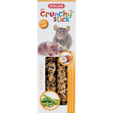 Crunchy Stick Noix de coco/Pois 115 g Zolux - Friandise pour rat et souris
