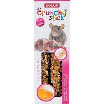 Crunchy Stick Avoine/Oeuf 115 g Zolux  Friandise pour rat et souris