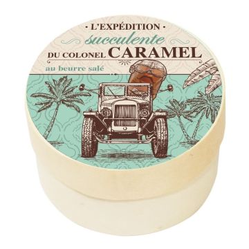 Caramel tendre Beurre salé et Fleur de Guérande - DV France - Boîte Voyages gourmands - 50 g