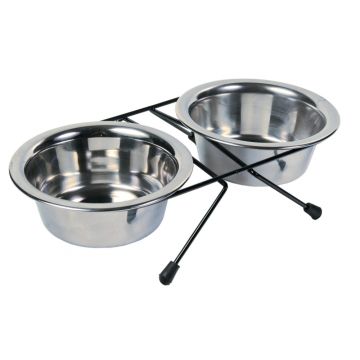 Set d'écuelles en acier inox - Eat on Feet - Trixie