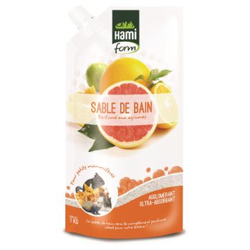 Sable de bain Pour rongeurs - Hami Form - Agrumes - 1 kg