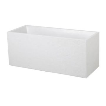 Jardinière - Graphite - 100 x 40 - Blanc  