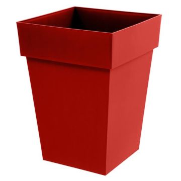 Pot - Toscane - Carré - 51 L - Rouge rubis 