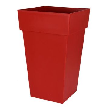 Pot - Toscane - Carré - 62 L - Rouge Rubis 