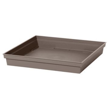 Soucoupe - Toscane - Carrée - L 26.7 cm - Taupe 