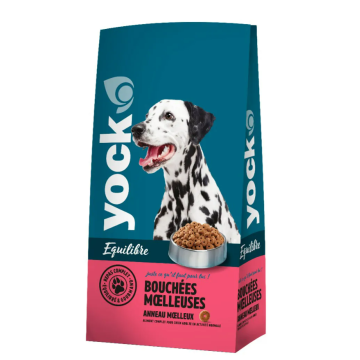 Aliment chien - Yock - bouchées moelleuses - 4 kg 