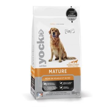 Croquettes Yock Nutrition Mature - Race moyenne et grande - 15 kg