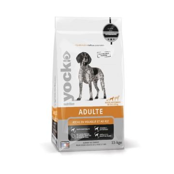 Croquettes Yock Nutrition Adulte - Race moyenne - 15 kg