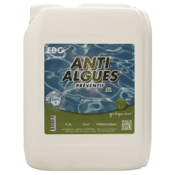 Anti-algues préventif - EDG by Aqualux - liquide - 5 L