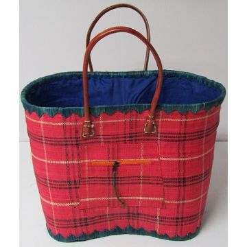 Panier Itos jute grand modèle - Baldauf Diffusion - rose - 57x22x35 cm