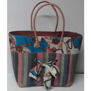 Panier Rabane Nirina grand modèle - Baldauf Diffusion - 34x20x32 cm