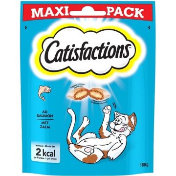 Friandises pour chats et chatons - Catisfactions - saumon - 180 gr 