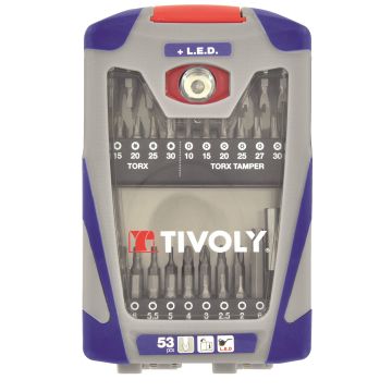 Coffret 53 pièces - Tivoly - Embouts de vissage