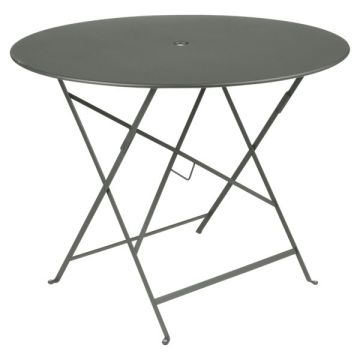 Table pliante Bistro - Fermob -  Ø 96 cm H 74 cm - Métal - Romarin