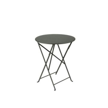 Table pliante Bistro - Fermob -  Ø 60 cm H 74 cm - Métal - Romarin