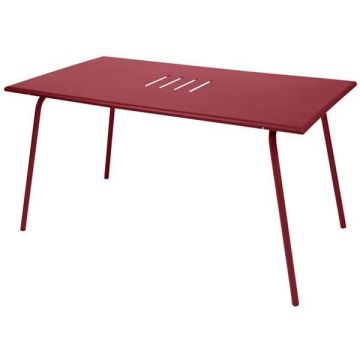 Table Monceau XL - Fermob - 194 X 94 X H 74 cm - Métal - Piment