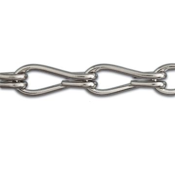 Chaîne non soudée double torsion - Ø 1,6 mm - Vente au mètre linéaire