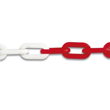 Chaîne de signalisation - Ø 8 mm - Rouge et blanc - Vente au mètre linéaire