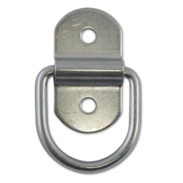 Anneau d'arrimage avec pivot- Ø fil 5,5 mm - Dimensions platine 32 x 58 mm - Lot de 2