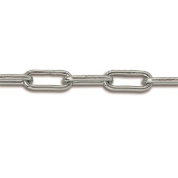 Chaîne soudée maille longue - Ø 3 mm - Vente au mètre linéaire