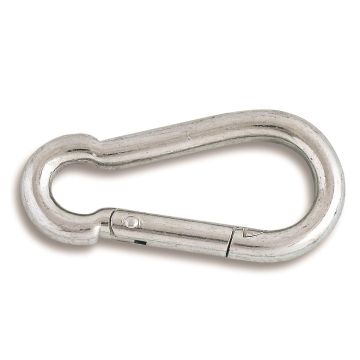 Mousqueton "pompier" - Longueur 80 mm - Lot de 2 