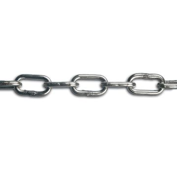 Chaîne soudée maille courte - Acier inoxydable - Ø 3 mm - Vente au mètre linéaire