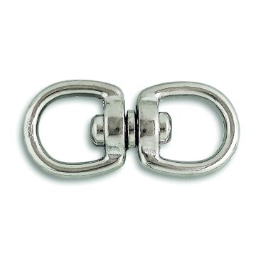 Touret double - Zamak nickelé - 30 kg - Ø 5 mm