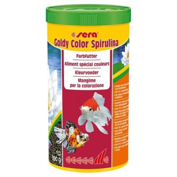 Aliment spécial couleurs Goldy color spirulina - Sera - 390 gr