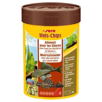 Aliment pour les silures Wels-chips - Sera - 38 gr