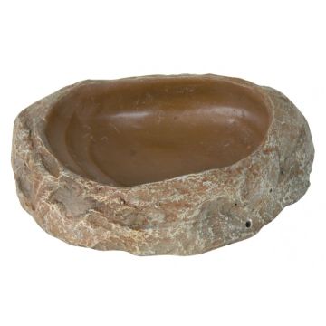 Ecuelle pour eau et nourriture - Reptiland - 11 cm - Escalier de roche