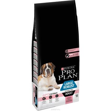 Croquette pour chien Large & robust adult sensitive skin Optiderma - Proplan - saumon - 14 kg
