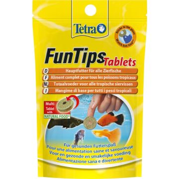 Tetra FunTips Tablets x 20 - Aliment complet pour poissons tropicaux