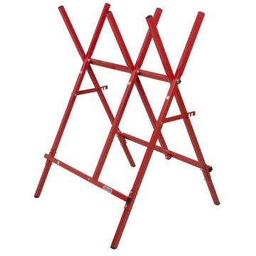 Chevalet de sciage pliable - Oregon - rouge - charge max 80 kg
