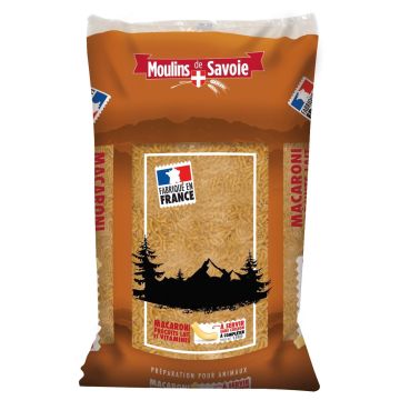 Pâtes Macaroni précuites au lait et vitamines - Moulins de Savoie - 15 kg