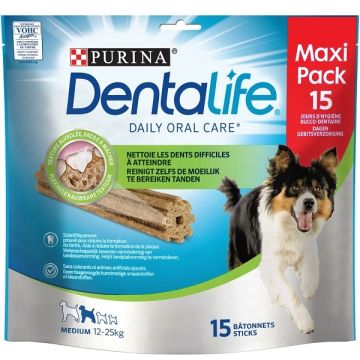 Bâtonnets à mâcher pour chien moyen - Dentalife - poulet - 345 gr - x15
