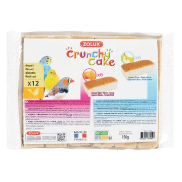 12 Crunchy Cake Zolux pour oiseaux - Friandise pour oiseaux